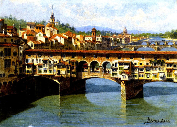 威尼斯@捷克斯洛伐克美女画家安东妮塔的建筑风景画,唯美!