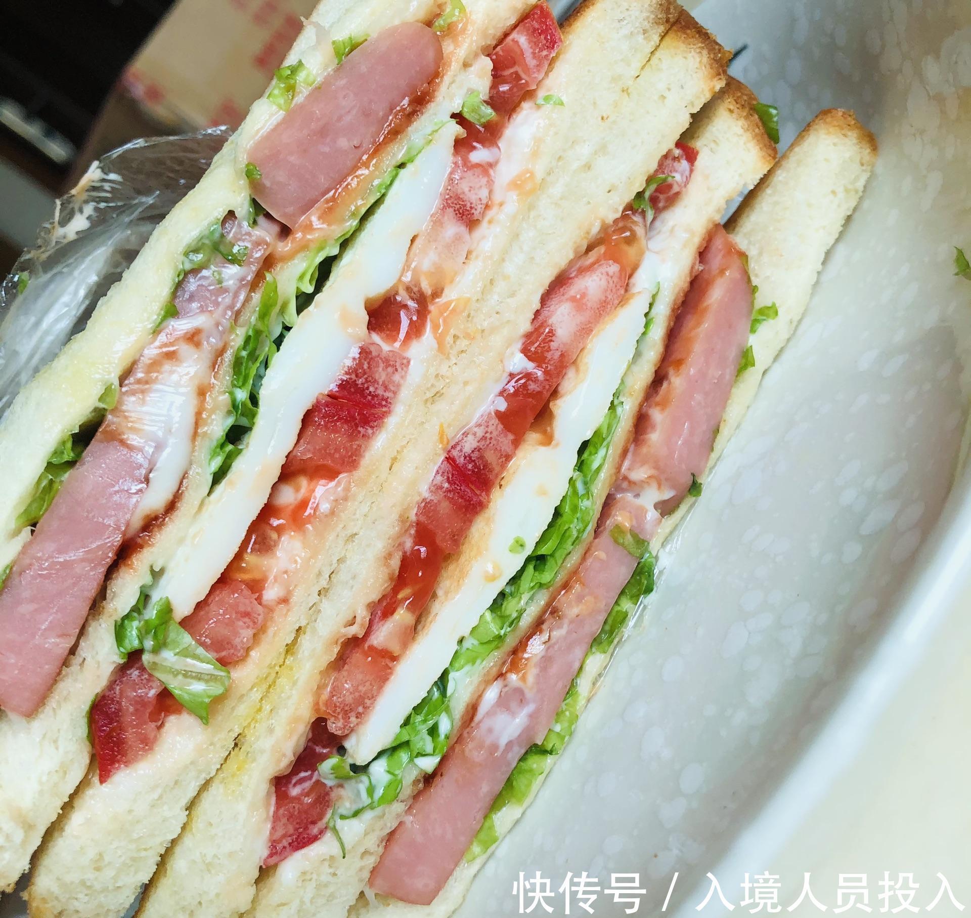 状态下|火腿鸡蛋三明治:早上来一个,保证一天都有能量!