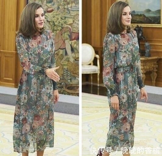 菠菜裙|凯特王妃和西班牙王后同穿“菠菜裙”,一个保守一个奔放,太美了
