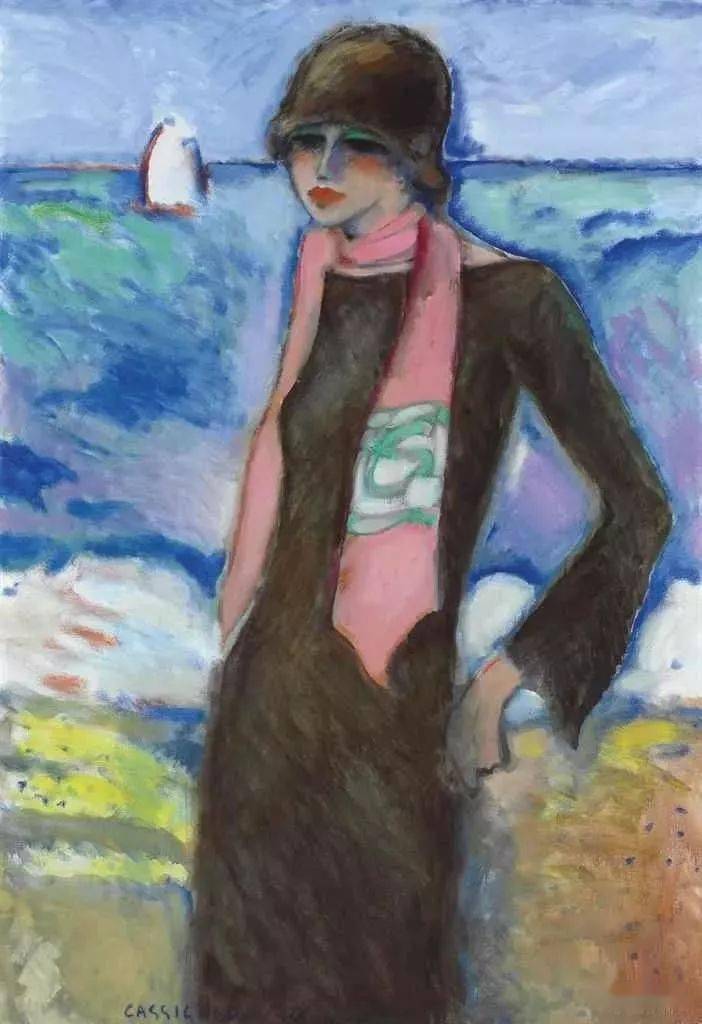 野兽主义#皮埃尔·卡西尼尔:领略野兽主义奔放节奏和表现主义浓烈意蕴油画作品