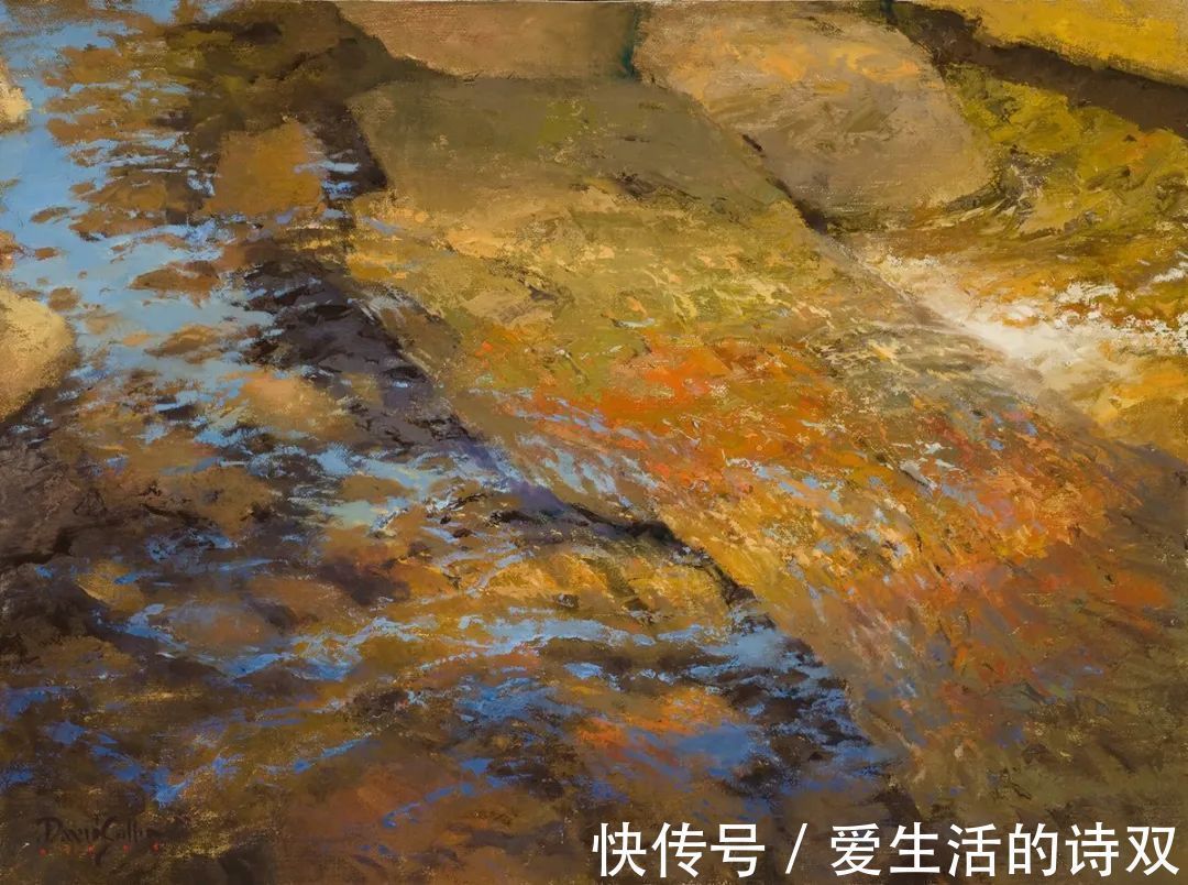 卢伯克$大卫·格里芬的风景油画高清图,放大看,更迷人