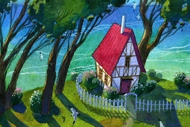 动物们&胆小谨点,插画师笔下的诡异动物看完一秒清醒!