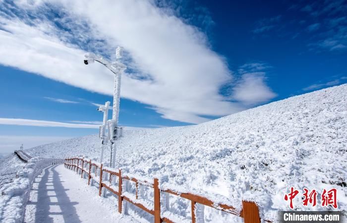 童话世界|雪落“贵州屋脊”韭菜坪 宛如冰雪童话世界