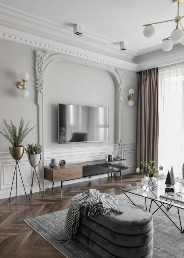 美式|别再纠结客厅背景墙了,给你7款实用设计,适合欧式、美式、现代