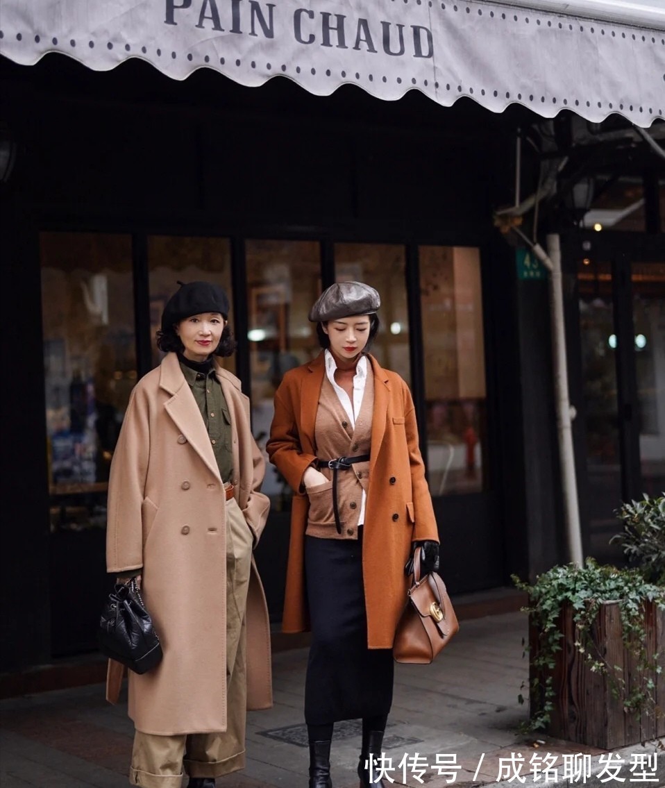 毛呢|五十岁而不老,三木妈妈把大衣穿出高级范,不仅减龄更有潮流韵味