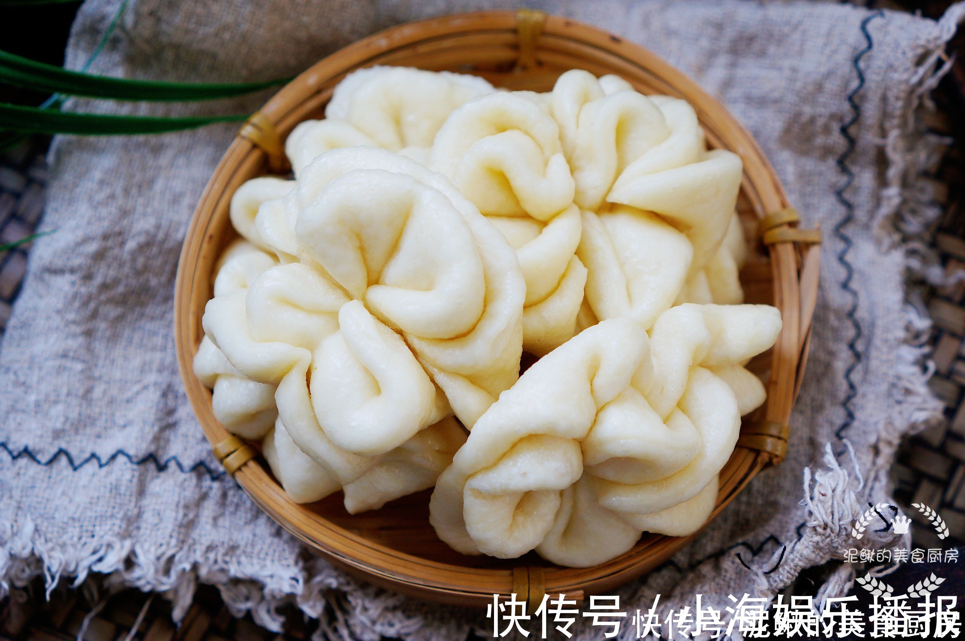 蓬松好吃的花卷,一次发酵,做法简单,口感暄软全家爱