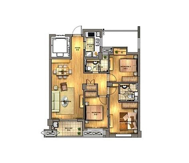 家具|93平纯白色的主色,配上原木色的家具,极简与质朴合二为一