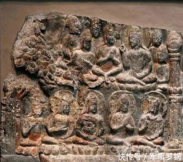 浮雕|南响堂山石窟北齐大型浮雕《极乐世界变相图》