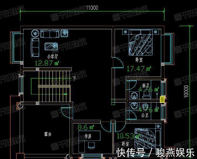 公卫|回农村建房,展示一套“牛”户型,二楼稍微改动就完美了