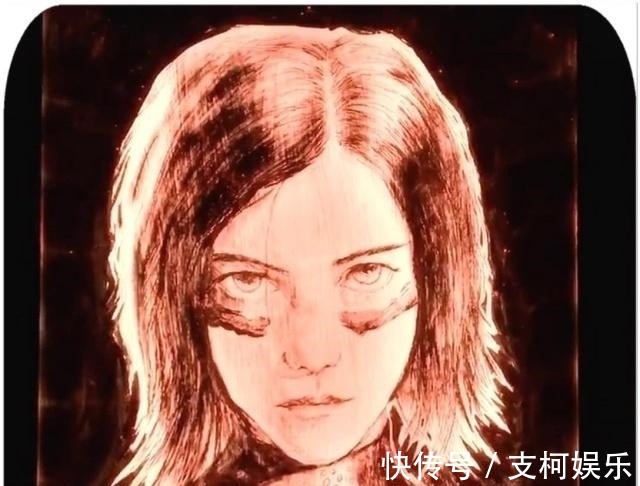 阿丽塔&美术生用荧光笔画阿丽塔,开始以为又要“作妖”,成画让人看呆了