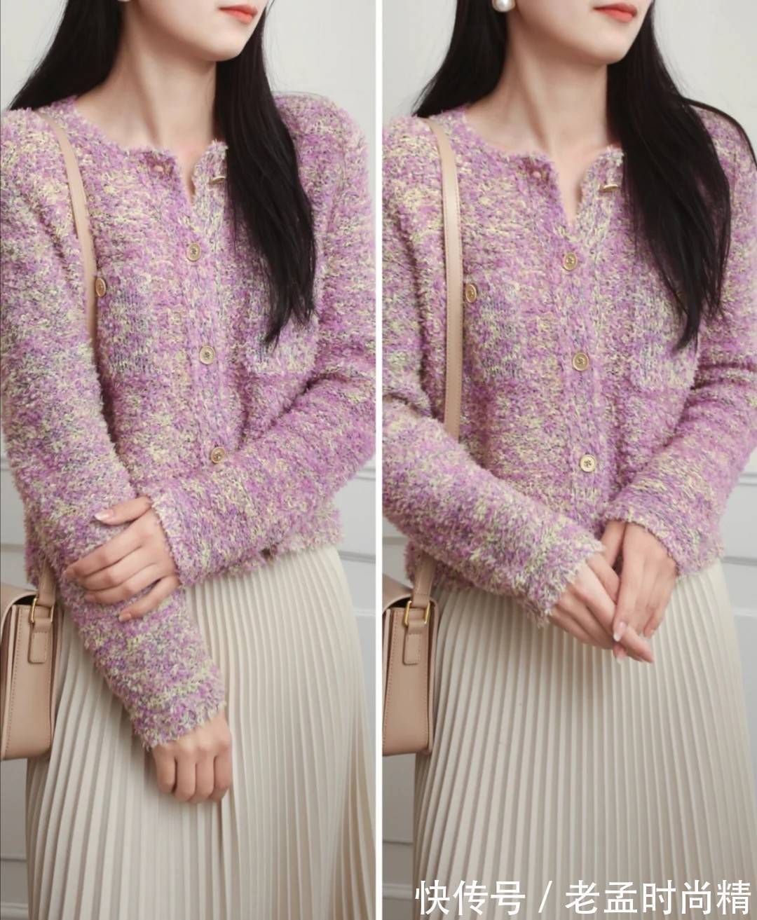 单品 终于找到最适合早春的穿搭!叫“针织衫+半身裙”,优雅显瘦