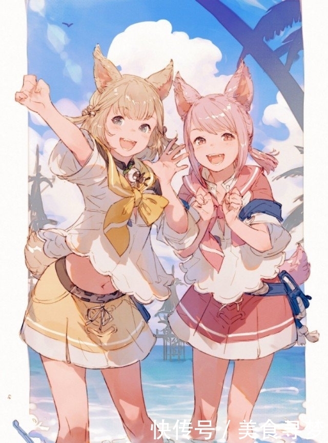 可爱|可爱又狡黠的兽娘，圆脸和兽耳的结合，太萌了