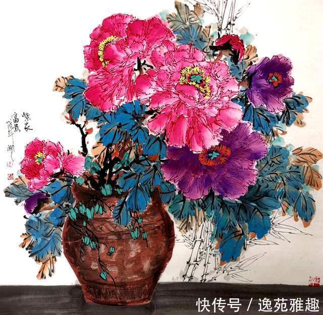 【画作欣赏】心中牡丹开,处处是暖阳,画家王润之作品欣赏