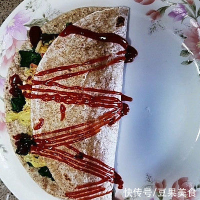 正宗全麦早餐饼#减脂早餐做法,最关键的是一学就会