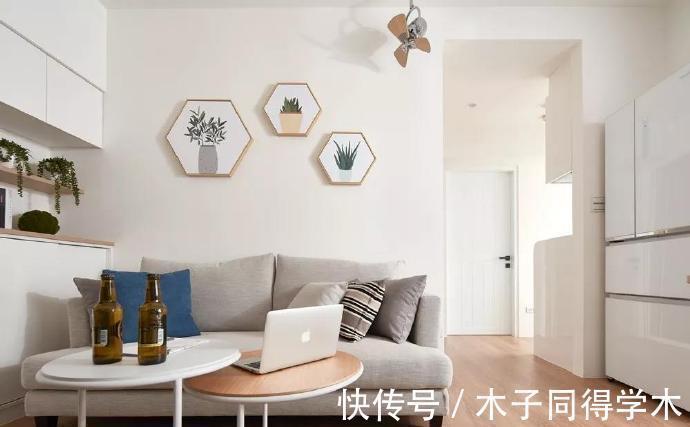 整洁|60平米小户型,全屋简单又舒适,客餐厅这样设计,太实用了