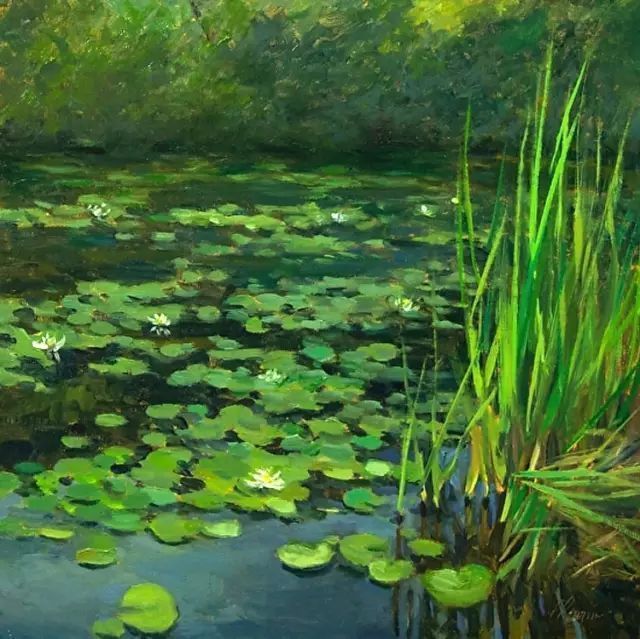 油画#加拿大画家Lili Anne Laurin的风景油画,在形色光影中倾洒出绝美风景