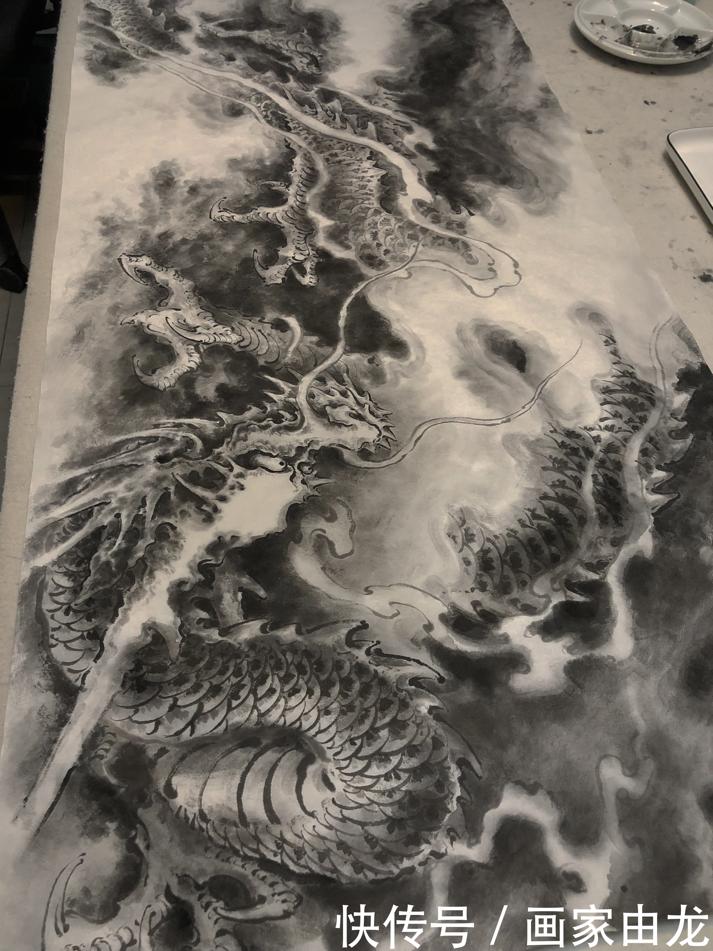  中华民族|中国龙图绘制由龙作品