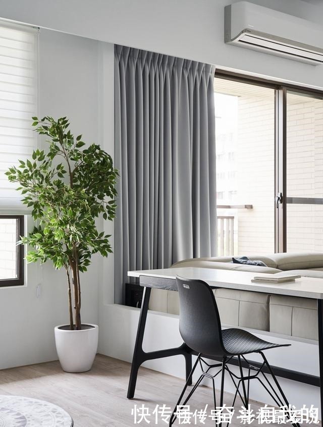 家和万事兴|这才是真正高级的家!客厅砸掉一面墙与书房二合一,住多久都不腻!