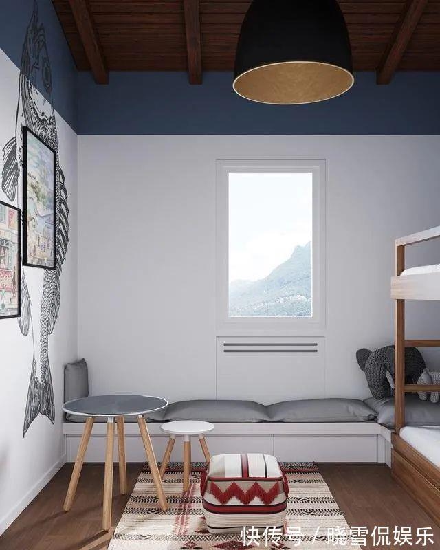墙壁|112平极简复式混搭风，全屋设计超有质感！