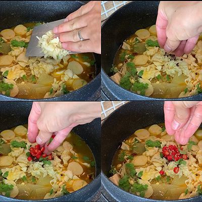 金汤豆腐滑鸡片