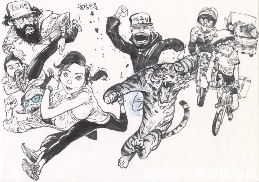 金政基!每天坚持画12个小时,“速写之神”金政基的无草稿速写