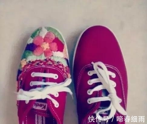 diy 小白鞋穿腻了?试下刺绣后的小白鞋,一样穿出“花”样!附教程