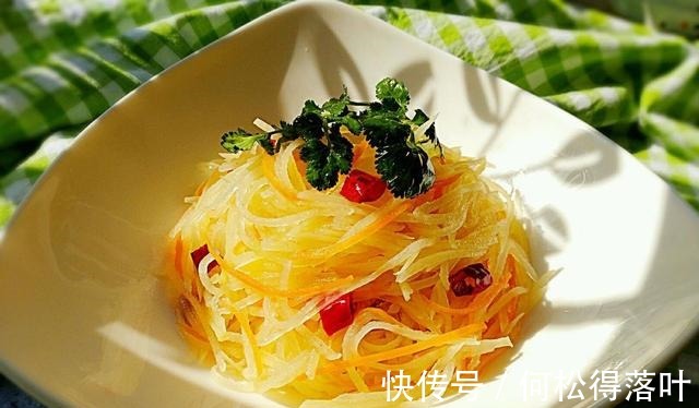 下饭|土豆丝这样凉拌,酸辣爽口,不油腻,步骤简单,好吃下饭!