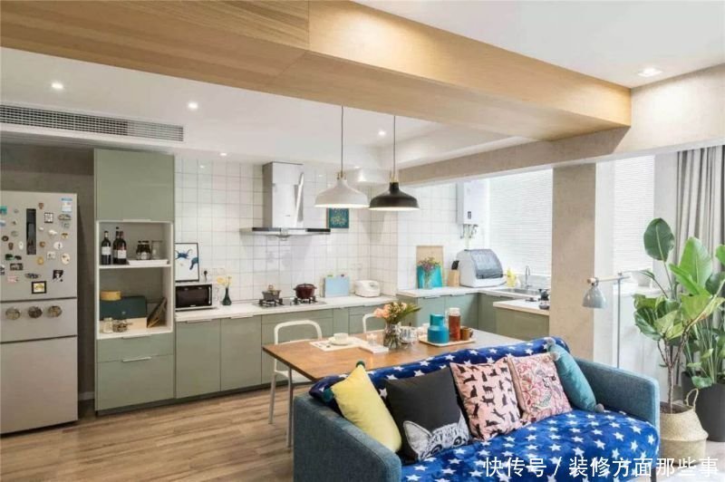 小复式|70平小复式二居室独特的民宿元素,形成独特清新的生机与舒适气息