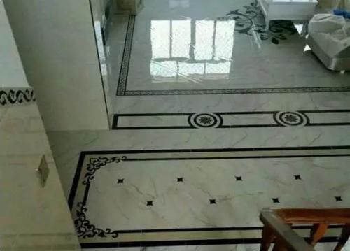 大理石|贴完瓷砖,老婆又听师傅话加了一道边,真是好看又有层次感,晒晒