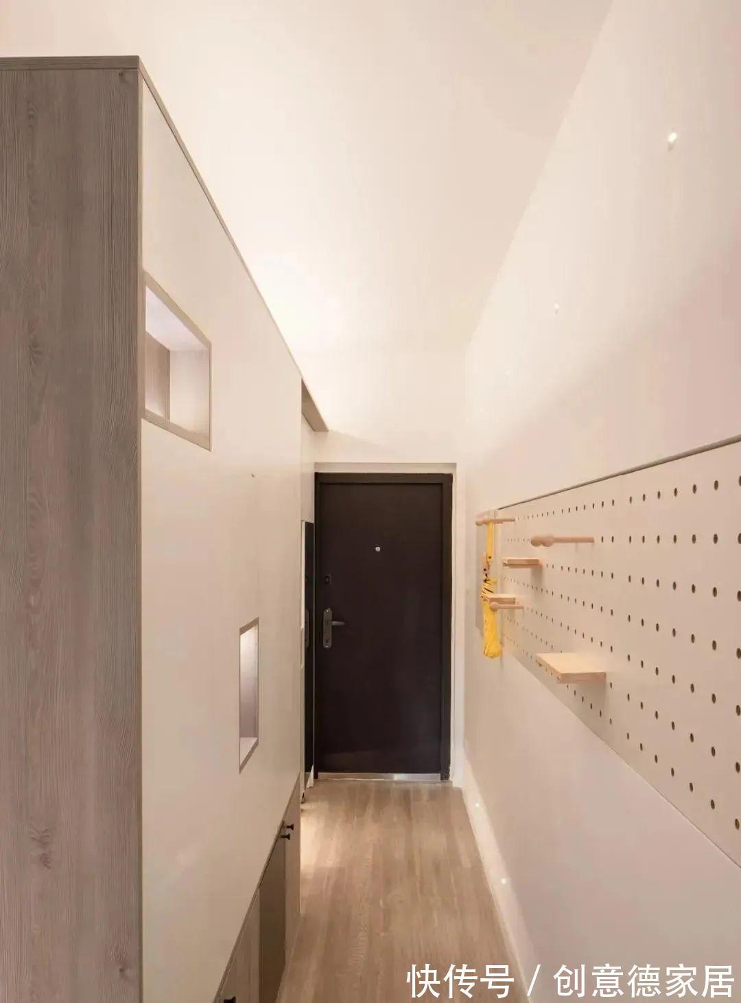 洞洞板|人人嫌弃的鸡肋长走廊,这样“精打细算”改造后,不浪费1寸空间