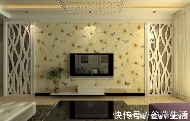 客厅|客厅背景墙贴瓷砖还是墙纸,看完心中答案应该有了吧!