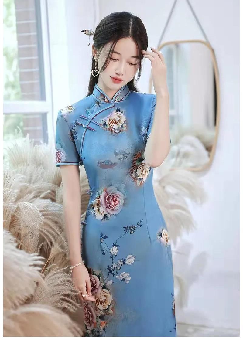 中国女性|我想作为一个女人，自从遇见一袭长裙改良旗袍，余生皆是欢喜！