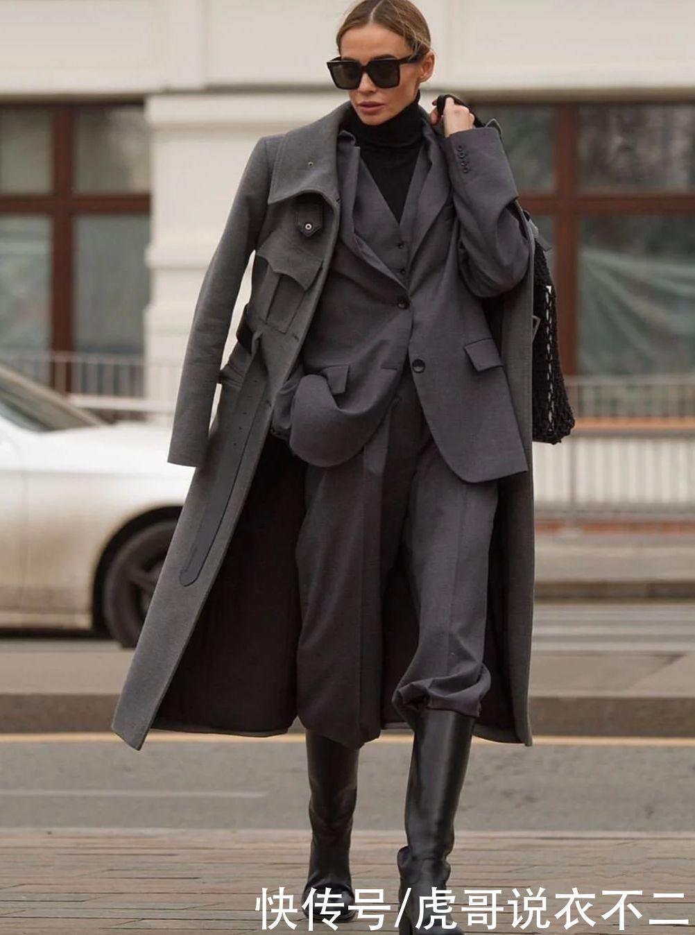 欧美风通勤街拍，百分百可借鉴的素人大衣指南，时髦优雅信手拈来