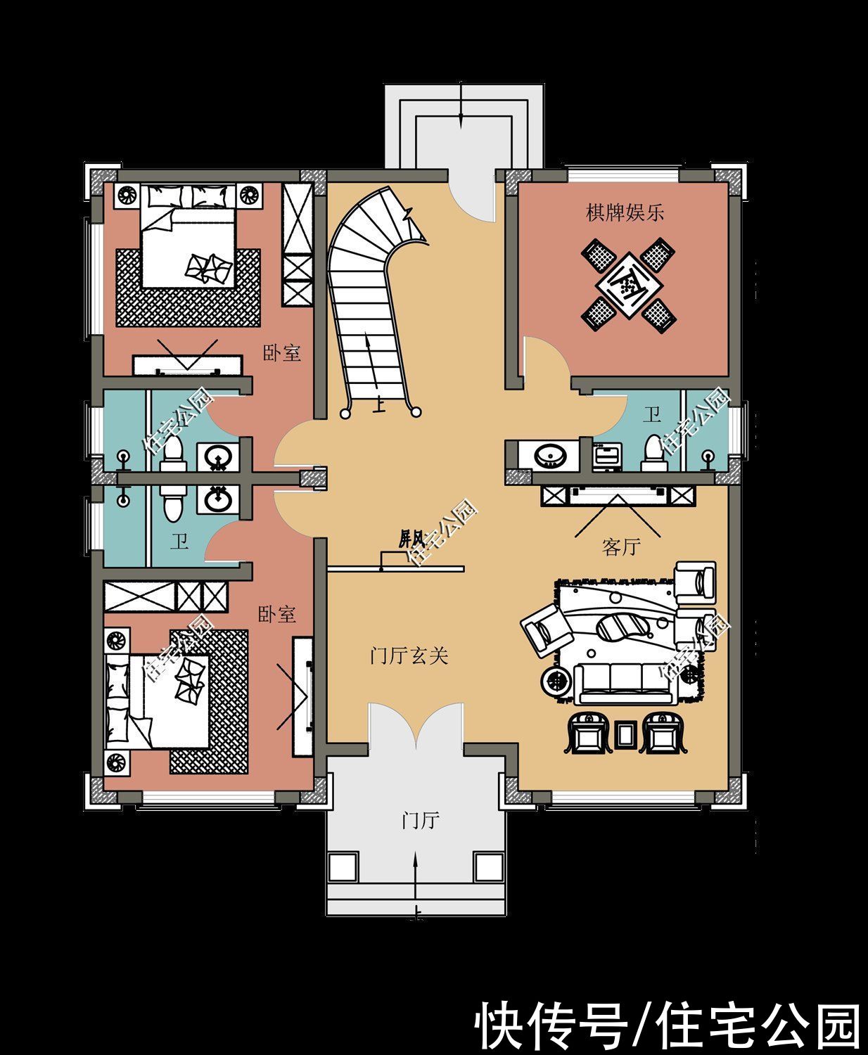 回农村给父母盖养老房,三兄弟各选了一套图纸,大家看看哪套好?