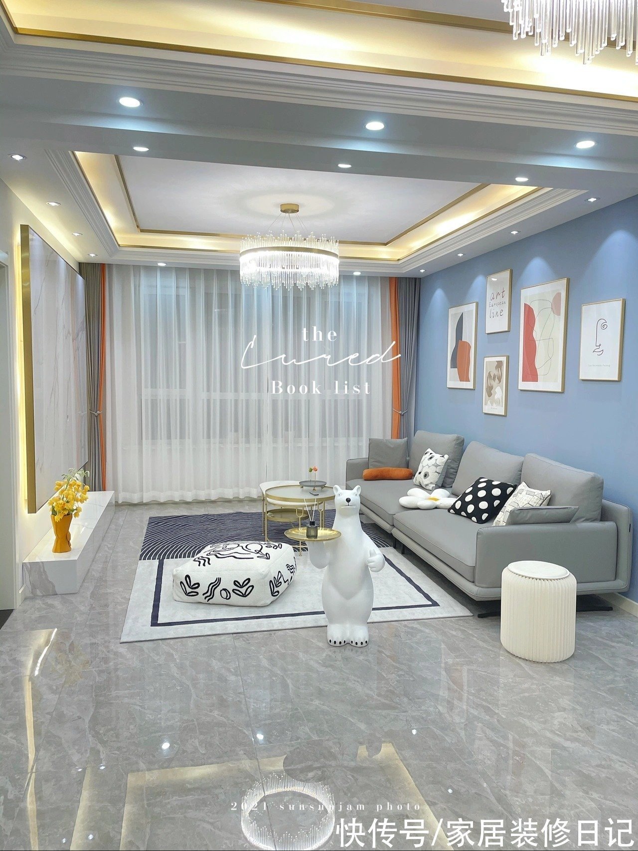 效果|全程自己设计,106平硬装才花7万,家具刚入场效果就已经远超20万