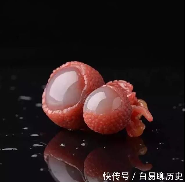 橘子#这些玉石雕刻的水果,太逼真了,我都流口水了!