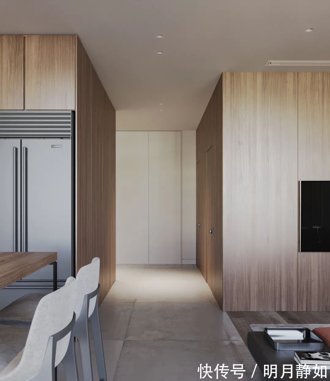 深灰色|180㎡现代简约,满屋的高级灰,橘粉色的点缀,低调时尚好高级