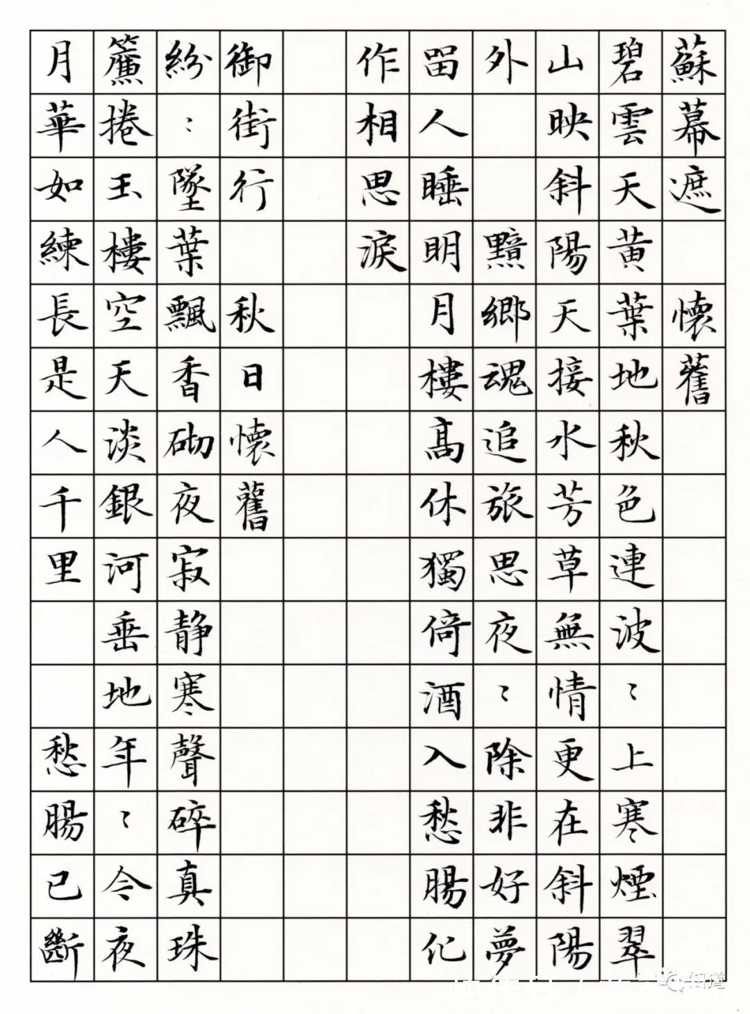 晏殊$楷书光是写得快还不行,还必须笔笔有交代,笔笔有法度