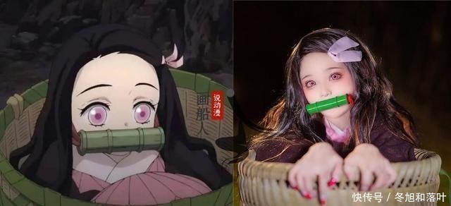 鬼灭之刃|各个形态的灶门祢豆子cosplay,半鬼化很带感,幼儿姿态最萌了