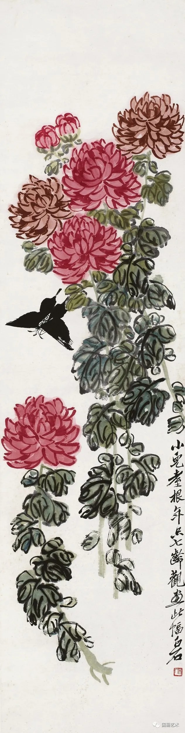 菊花$齐白石一生画菊很多,你知道成交价最高的菊花作品是哪幅吗?