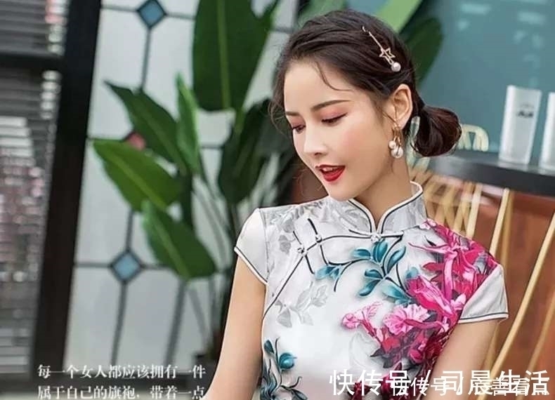 真丝 淑女高端真丝旗袍,这样穿,让你美的含蓄又矜持