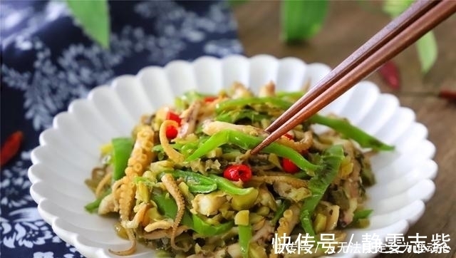青椒|八爪鱼最好吃的做法,又鲜又嫩,入味又好吃,10分钟就上桌