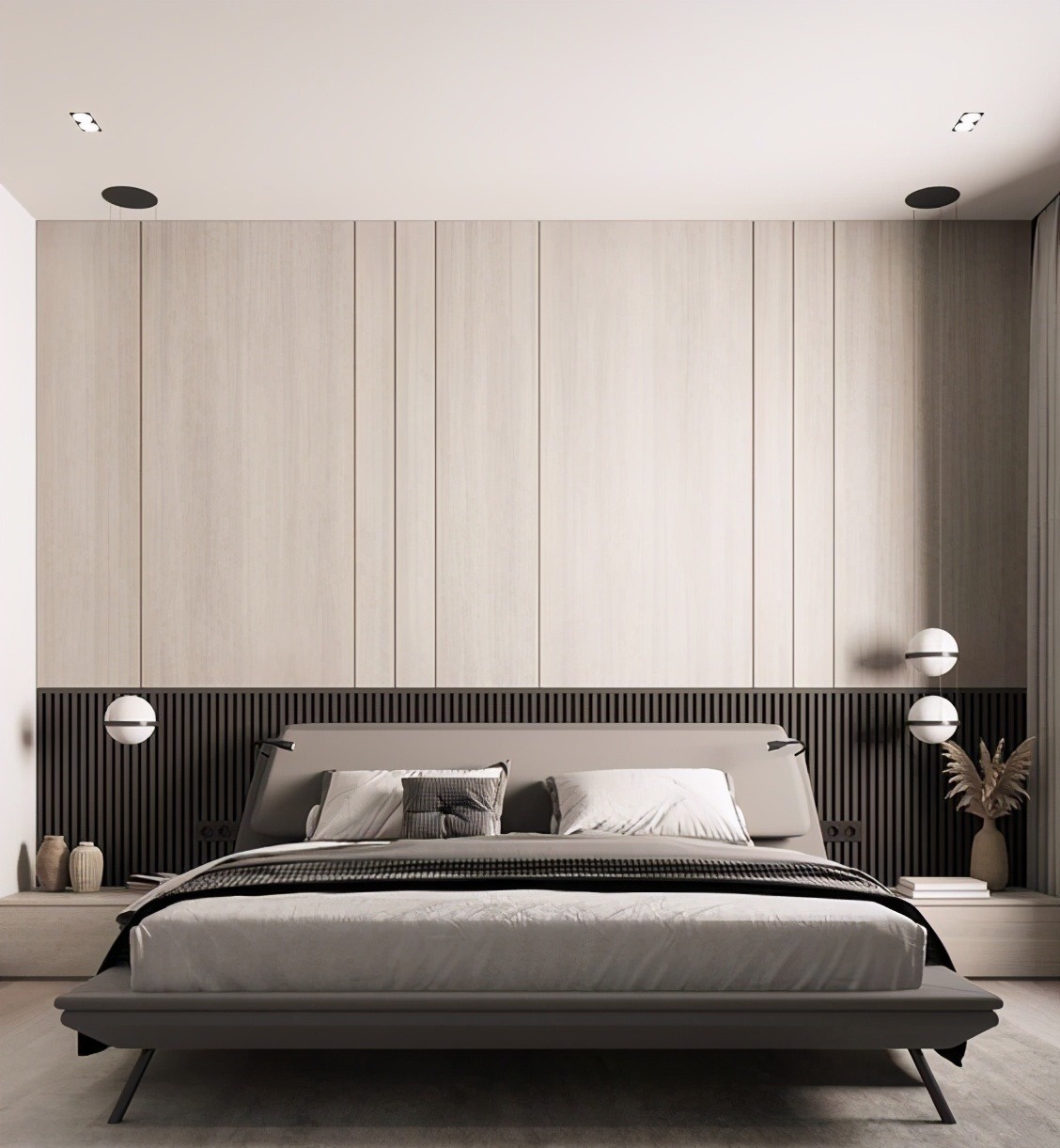 墙面|再装修不做繁复造型,把钱花在木饰面上,低调不过时,强调100遍