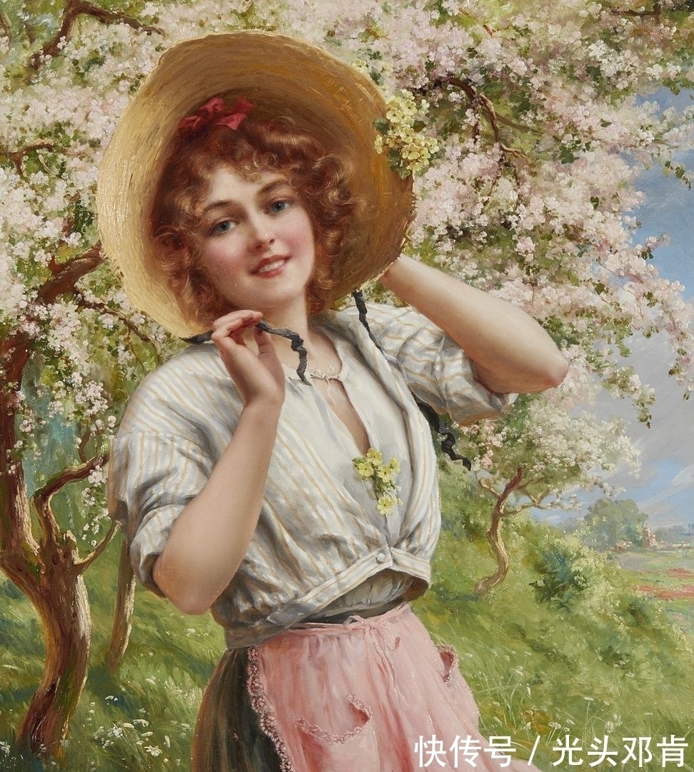 弗农&他最擅长画美女,埃米尔·弗农Emile Vernon油画美女作品鉴赏