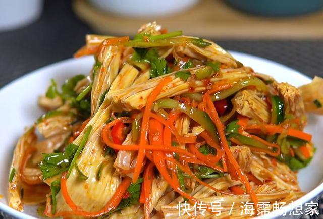 凉拌菜|凉拌腐竹好吃也有窍门，教你这个方法，爽口入味，连吃三天都不腻