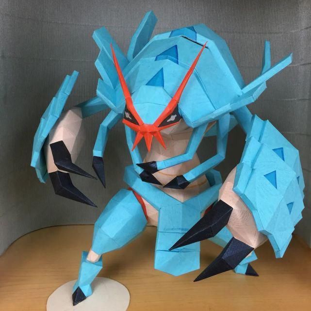 数码宝贝|折纸大神制造“回忆杀”,用彩纸创作经典动漫雕塑,简直神还原