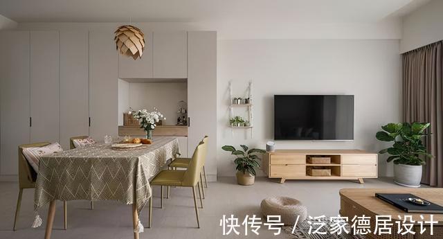 客餐厅|118㎡美居柔雅纯净，氛围温馨精致
