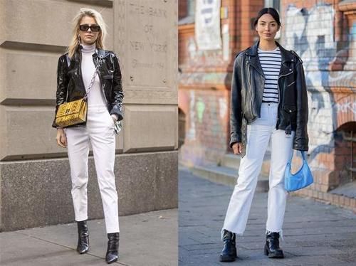 机车夹克不仅可盐，还能穿出女人味，5种搭配思路让你美出高度