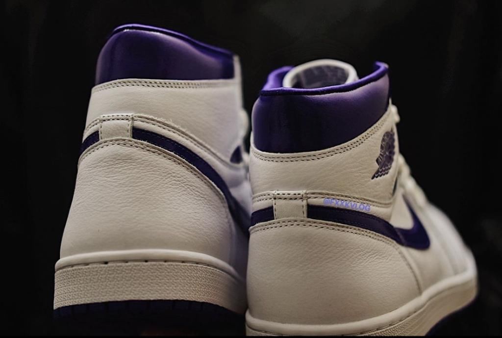 气质清爽质感细腻！全新 Air Jordan 1 “Court Purple”配色实物曝光！
