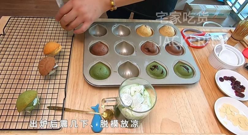 香气|三色栗子玛德琳,浓郁黄油香气小甜品。